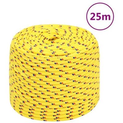 vidaXL Corde de bateau jaune 6 mm 25 m - Corde de bateau - Publicité vidaXL Corde de bateau jaune 6 mm 25 m - Corde de bateau - Publicité