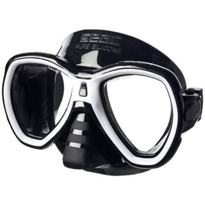 SEAC Masque de Plongée Elba - Adulte - Noir et blanc - Publicité SEAC Masque de Plongée Elba - Adulte - Noir et blanc - Publicité