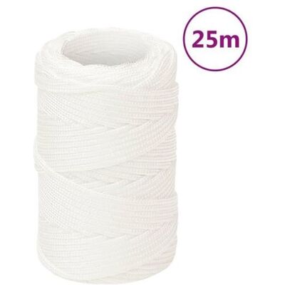 vidaXL Corde marine blanche 2 mm 25 m Polypropylène - Corde marine - Publicité vidaXL Corde marine blanche 2 mm 25 m Polypropylène - Corde marine - Publicité