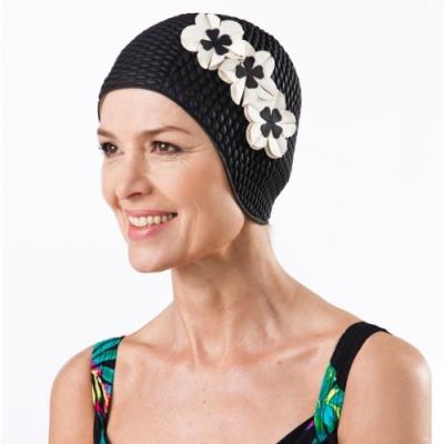 Fashy bonnet de bain en caoutchouc pour femme noir noir - Publicité Fashy bonnet de bain en caoutchouc pour femme noir noir - Publicité