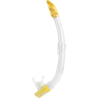 Tuba de Snorkel Cressi Gamma - Plongée, Transparent, Jaune - Publicité Tuba de Snorkel Cressi Gamma - Plongée, Transparent, Jaune - Publicité