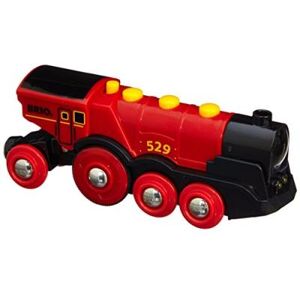 Brio - 33592 - Jeu de Construction - Locomotive Puissante à Piles - Rouge Rouge - Publicité Brio - 33592 - Jeu de Construction - Locomotive Puissante à Piles - Rouge Rouge - Publicité