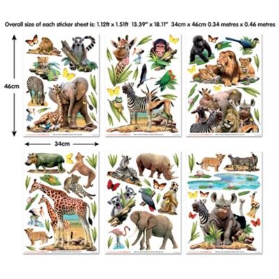 Non communiqué Walltastic 45439 Kit Decoratif Safari dans la Jungle Multicolors - Publicité Non communiqué Walltastic 45439 Kit Decoratif Safari dans la Jungle Multicolors - Publicité