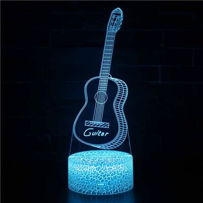 Stack Lampe 3D Tactile Veilleuses Enfant 7 Couleurs avec Telecommande - Guitare #349 - Publicité Stack Lampe 3D Tactile Veilleuses Enfant 7 Couleurs avec Telecommande - Guitare #349 - Publicité