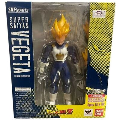 Figurine SH Figuarts Dragon Ball Z Super Saiyan Vegeta Premium color édition Bandai / Tamashii Nations - Publicité Figurine SH Figuarts Dragon Ball Z Super Saiyan Vegeta Premium color édition Bandai / Tamashii Nations - Publicité