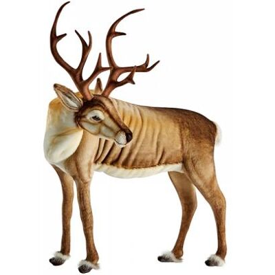 Hansa Peluche Geante Renne 95cmH 90cmL - Publicité Hansa Peluche Geante Renne 95cmH 90cmL - Publicité