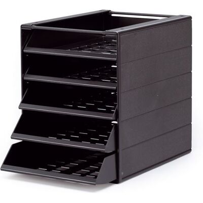 DURABLE Module de classement IDEALBOX BASIC 5 eco, 5 tiroirs - Publicité DURABLE Module de classement IDEALBOX BASIC 5 eco, 5 tiroirs - Publicité