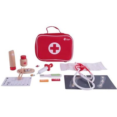 Classic world Mallette de Docteur avec ses accessoires en bois - Publicité Classic world Mallette de Docteur avec ses accessoires en bois - Publicité