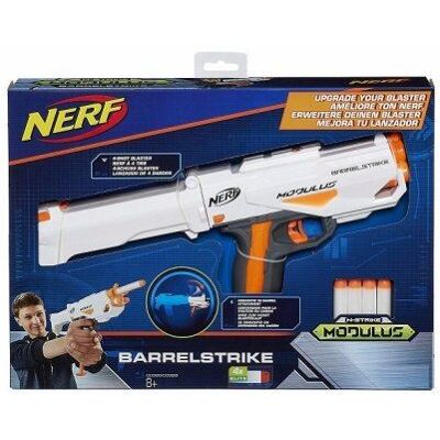 Nerf n-strike modulus pistolet barrelstrike - hasbro - Publicité Nerf n-strike modulus pistolet barrelstrike - hasbro - Publicité