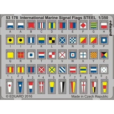 Drapeaux Signalisation Marine Eduard Steel 1:350 - Kit de détails - Publicité Drapeaux Signalisation Marine Eduard Steel 1:350 - Kit de détails - Publicité