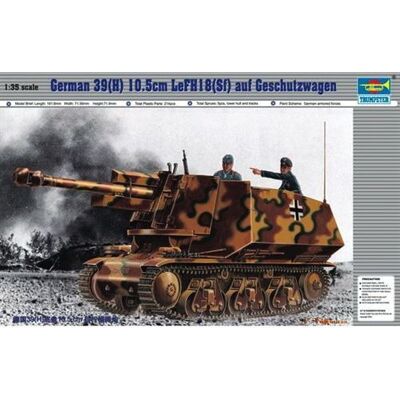Trumpeter 1/35 LeFH (Sf) sur Chasseur 39H(f) Maquette militaire - Livraison rapide - Publicité Trumpeter 1/35 LeFH (Sf) sur Chasseur 39H(f) Maquette militaire - Livraison rapide - Publicité