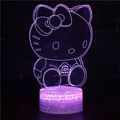 Stack Lampe 3D Tactile Veilleuses Enfant 7 Couleurs avec Telecommande - Hello Kitty #589 - Publicité Stack Lampe 3D Tactile Veilleuses Enfant 7 Couleurs avec Telecommande - Hello Kitty #589 - Publicité