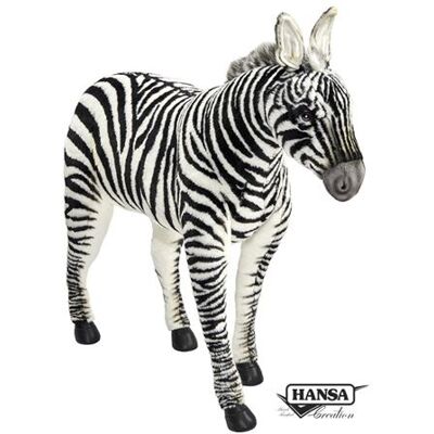 Non communiqué Hansa peluche geante Zèbre 75cmH Multicolore - Publicité Non communiqué Hansa peluche geante Zèbre 75cmH Multicolore - Publicité
