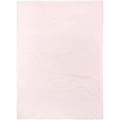 Couverture coton 75 x 100 cm rose poudré - nattou Rose - Publicité Couverture coton 75 x 100 cm rose poudré - nattou Rose - Publicité