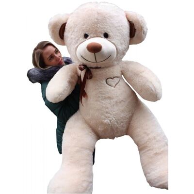 PQP Grand Ours en Peluche - 75+85 cm Beige et Marron - Doudous - Publicité PQP Grand Ours en Peluche - 75+85 cm Beige et Marron - Doudous - Publicité