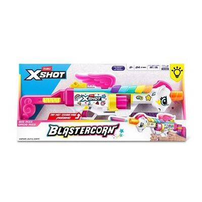 Non communiqué Pistolet lance-dards ZURU XSHOT Big Rizz Blastercorn 24 dards Multicolore - Publicité Non communiqué Pistolet lance-dards ZURU XSHOT Big Rizz Blastercorn 24 dards Multicolore - Publicité