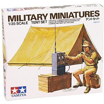 Military Miniatures - Ensemble de tente - Échelle 135 militaires - Tamiya - Publicité Military Miniatures - Ensemble de tente - Échelle 135 militaires - Tamiya - Publicité