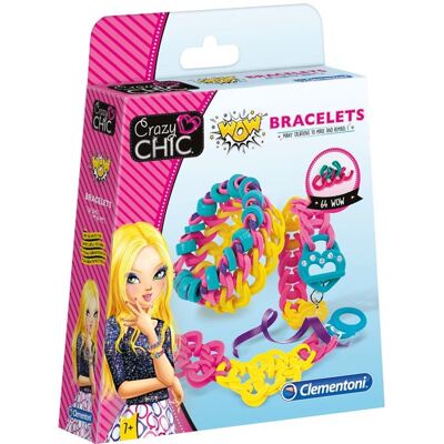 Clementoni Crazy Chic kit d'artisanat élastique Bracelets Multicolore - Publicité Clementoni Crazy Chic kit d'artisanat élastique Bracelets Multicolore - Publicité