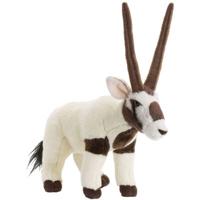 Non communiqué peluche Gazelle Oryx de 23 cm blanc marron WWF - Publicité Non communiqué peluche Gazelle Oryx de 23 cm blanc marron WWF - Publicité