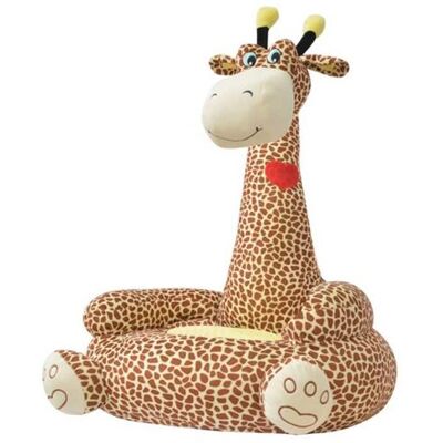 Chaise enfant en peluche girafe vidaXL - Fauteuil pour enfants antidérapant - Publicité Chaise enfant en peluche girafe vidaXL - Fauteuil pour enfants antidérapant - Publicité