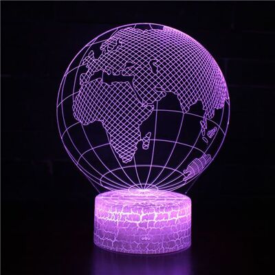 Stack Lampe 3D Tactile Veilleuses Enfant 7 Couleurs avec Telecommande - Globe #325 - Publicité Stack Lampe 3D Tactile Veilleuses Enfant 7 Couleurs avec Telecommande - Globe #325 - Publicité