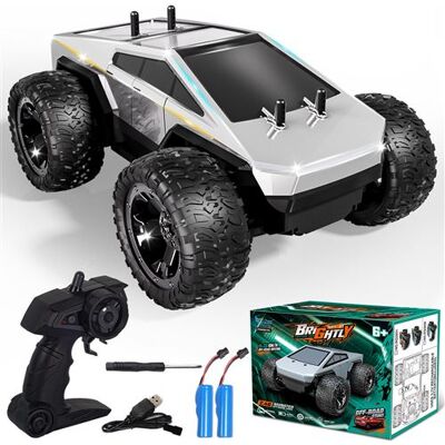 Non communiqué Voiture RC, monstre truck télécommandé, 2,4 GHz, échelle 1:18, monstre truck RC avec LED, cadeau parfait pour garçons et filles dès 3,4 ans - Publicité Non communiqué Voiture RC, monstre truck télécommandé, 2,4 GHz, échelle 1:18, monstre truck RC avec LED, cadeau parfait pour garçons et filles dès 3,4 ans - Publicité