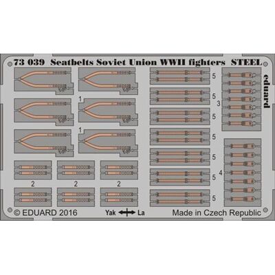 Ceintures de Sécurité WWII en Acier Eduard 1:72 - Kit de Détails Avion - Publicité Ceintures de Sécurité WWII en Acier Eduard 1:72 - Kit de Détails Avion - Publicité