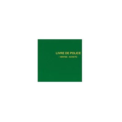 ELVE Registre 'Livre de police métaux précieux', 200 pages - Publicité ELVE Registre 'Livre de police métaux précieux', 200 pages - Publicité