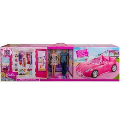 Non communiqué Coffret barbie 4 en 1 : cabriolet + dressing + poupée + ken - accessoires - set poupée mannequin + 1 carte tigre - Publicité Non communiqué Coffret barbie 4 en 1 : cabriolet + dressing + poupée + ken - accessoires - set poupée mannequin + 1 carte tigre - Publicité