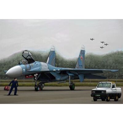 Kit de Modèle SU-27 Flanker B de Trumpeter - Avion - Publicité Kit de Modèle SU-27 Flanker B de Trumpeter - Avion - Publicité