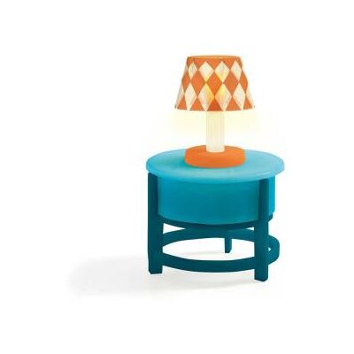 Mobilier pour maison de poupées : Lampe sur table ronde Djeco - Publicité Mobilier pour maison de poupées : Lampe sur table ronde Djeco - Publicité