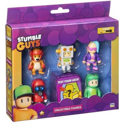 Pack de 6 figurines Bandai Stumble Guys 8 cm - Publicité Pack de 6 figurines Bandai Stumble Guys 8 cm - Publicité