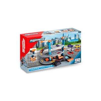Garage jouet Smoby Majorette City Flex + 5 véhicules Multicolore - Publicité Garage jouet Smoby Majorette City Flex + 5 véhicules Multicolore - Publicité