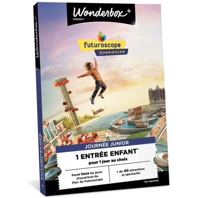 Coffret cadeau Wbx Connect Futuroscope 1 Entrée Enfant - Publicité Coffret cadeau Wbx Connect Futuroscope 1 Entrée Enfant - Publicité