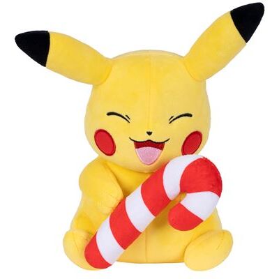 Pokemon Peluche Pokémon Saisonnier Pikachu avec sucre d'orge Multicolore - Publicité Pokemon Peluche Pokémon Saisonnier Pikachu avec sucre d'orge Multicolore - Publicité