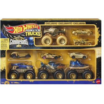 Coffret multipack Hot Wheels 4 Monster Truck Trophée Champions Multicolore - Publicité Coffret multipack Hot Wheels 4 Monster Truck Trophée Champions Multicolore - Publicité