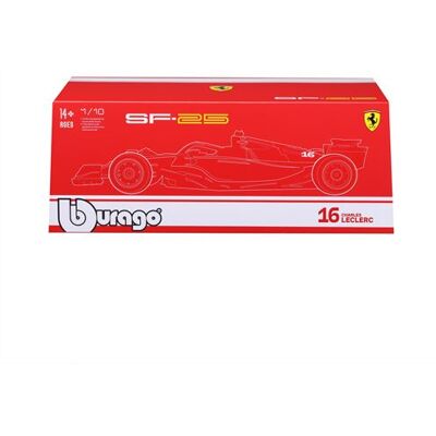 Voiture Bburago Formule 1 Edition Deluxe Coffret Cristal Ferrari SF25 Australia GP 1/18 avec casque Hamilton Multicolore - Publicité Voiture Bburago Formule 1 Edition Deluxe Coffret Cristal Ferrari SF25 Australia GP 1/18 avec casque Hamilton Multicolore - Publicité
