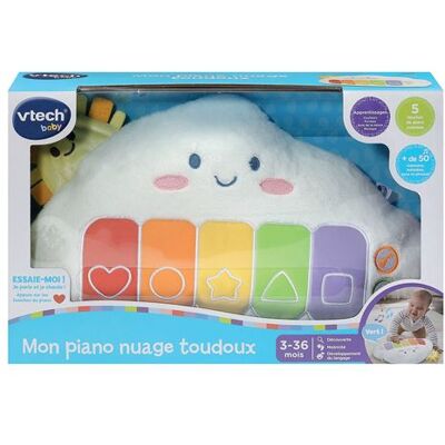 Peluche interactive Vtech Baby Mon piano nuage toudoux Multicolore - Publicité Peluche interactive Vtech Baby Mon piano nuage toudoux Multicolore - Publicité