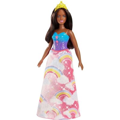 Poupée Barbie™ Dreamtopia Princesse Arc-en-ciel Brune Mattel Multicolore - Publicité Poupée Barbie™ Dreamtopia Princesse Arc-en-ciel Brune Mattel Multicolore - Publicité