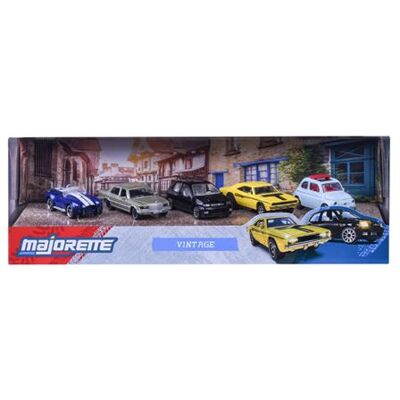 Coffret de 5 voitures Majorette Vintage Giftpack Modèle aléatoire Multicolore - Publicité Coffret de 5 voitures Majorette Vintage Giftpack Modèle aléatoire Multicolore - Publicité