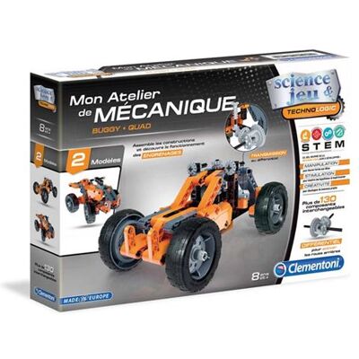 Jeu de construction Clementoni Buggy et Quad à friction - Publicité Jeu de construction Clementoni Buggy et Quad à friction - Publicité