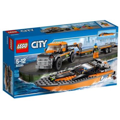 LEGO City Power Boat et Transporteur 4x4 - Ensemble de Jouets - Publicité LEGO City Power Boat et Transporteur 4x4 - Ensemble de Jouets - Publicité