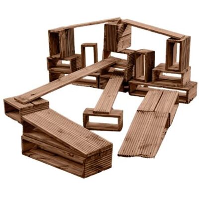 Non communiqué Blocs en bois jeux de mobilité Deckciting Beige - Publicité Non communiqué Blocs en bois jeux de mobilité Deckciting Beige - Publicité