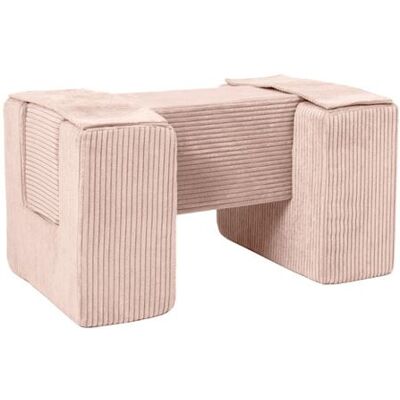 Non communiqué 3 blocs en mousse rose velours côtelé Marron - Publicité Non communiqué 3 blocs en mousse rose velours côtelé Marron - Publicité