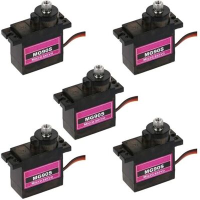 Générique Servo MG90S Engrenage métallique pour hélicoptère RC / bateau / voiture - Publicité Générique Servo MG90S Engrenage métallique pour hélicoptère RC / bateau / voiture - Publicité