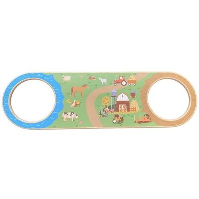 Non communiqué Balance Play en bois - ferme Beige - Publicité Non communiqué Balance Play en bois - ferme Beige - Publicité