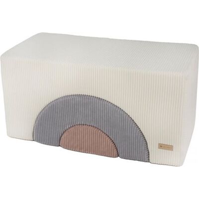 Non communiqué Arc en ciel- lot de 3 grand blocs crème, gris, rose clair Rose - Publicité Non communiqué Arc en ciel- lot de 3 grand blocs crème, gris, rose clair Rose - Publicité