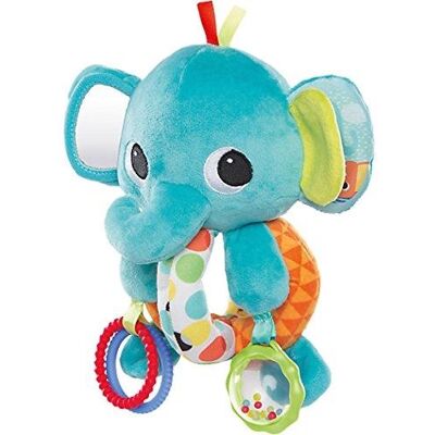 Bright starts jouet activité explore & cuddle eléphant - Publicité Bright starts jouet activité explore & cuddle eléphant - Publicité