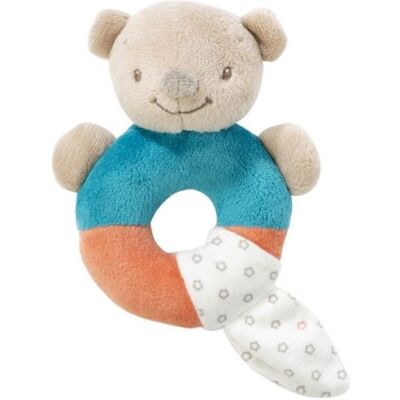 Anneau hochet basile l'ours - nattou - Publicité Anneau hochet basile l'ours - nattou - Publicité