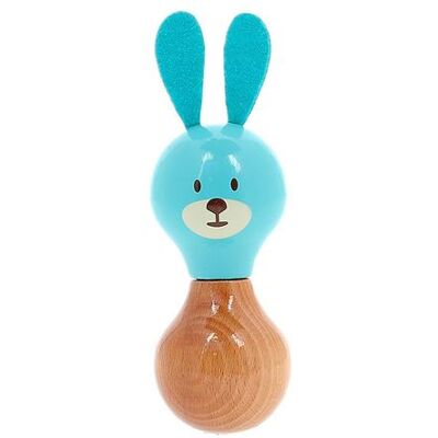 Non communiqué Hochet en bois Vilac - Boizoos - Raoul le lapin - Bleu - Ø 6 x H 13 cm - Publicité Non communiqué Hochet en bois Vilac - Boizoos - Raoul le lapin - Bleu - Ø 6 x H 13 cm - Publicité